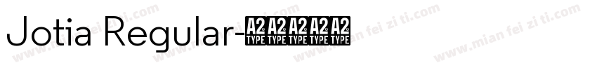 Jotia Regular字体转换